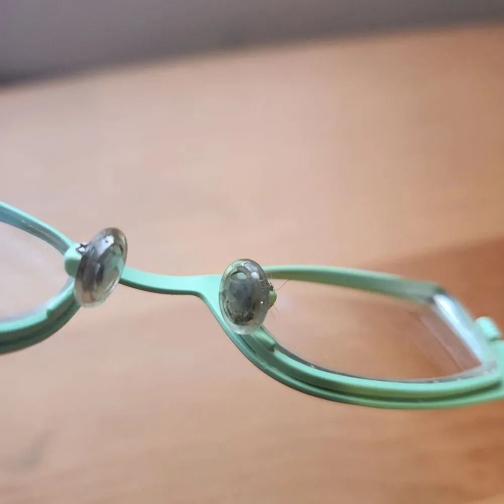 Anne et Valentin Eyeglasses Frames Only B61 Tilt Purple Green Funky Colorful
